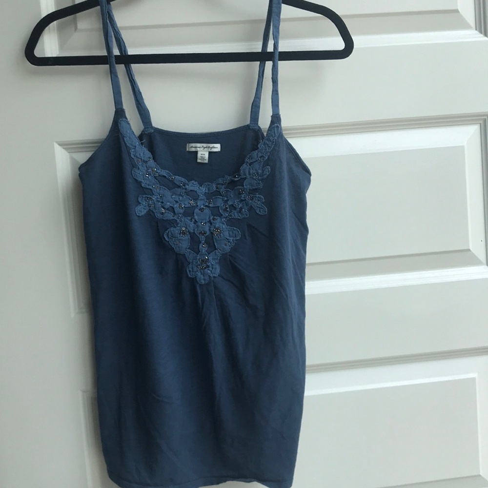 Blue American Eagle (AE) tank